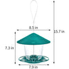 New Waterproof Gazebo Hanging Wild Bird Feeder Outdoor Container With