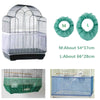 Nylon Mesh Bird Cage Cover Shell Skirt Net Easy Cleaning Seed Catcher