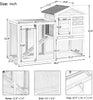 Wooden Rabbit House Rabbit House Outdoor Wooden Coop With Ventilation